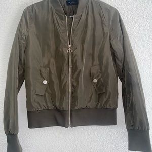 Army Green Bomber Jacket